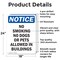 Signmission No Smoking No Dogs Or Pets Allowed OSHA Notice Sign, Aluminum, 18in W x 24in L, 2PK OS-2PACK-NS-A-1824-V-14805 - alternate 3